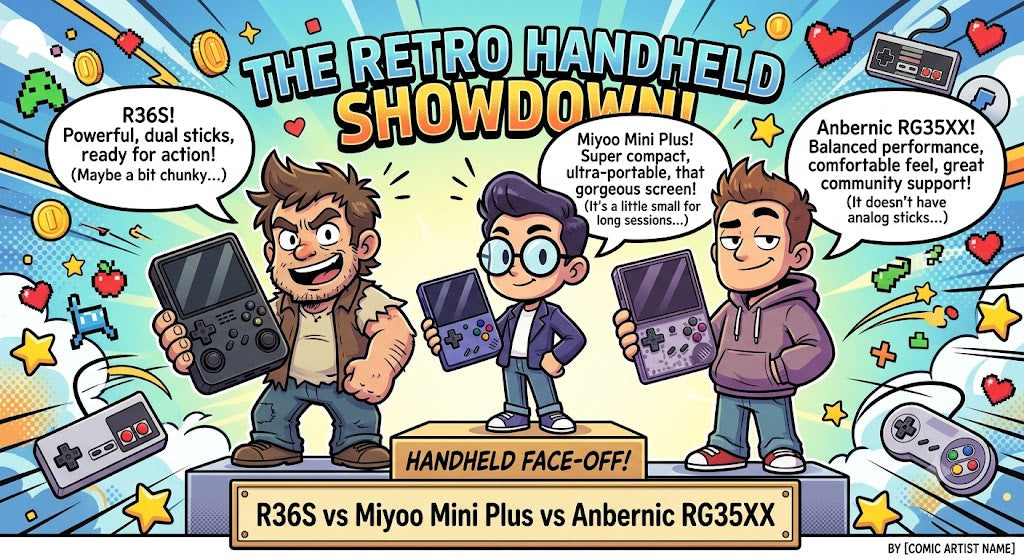R36S vs Miyoo Mini Plus vs Anbernic RG35XX: Which Retro Handheld Wins in 2026?