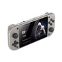 Old Arcade 4.3-inch retro handheld game console in silver gray with dual analog sticks and IPS screen