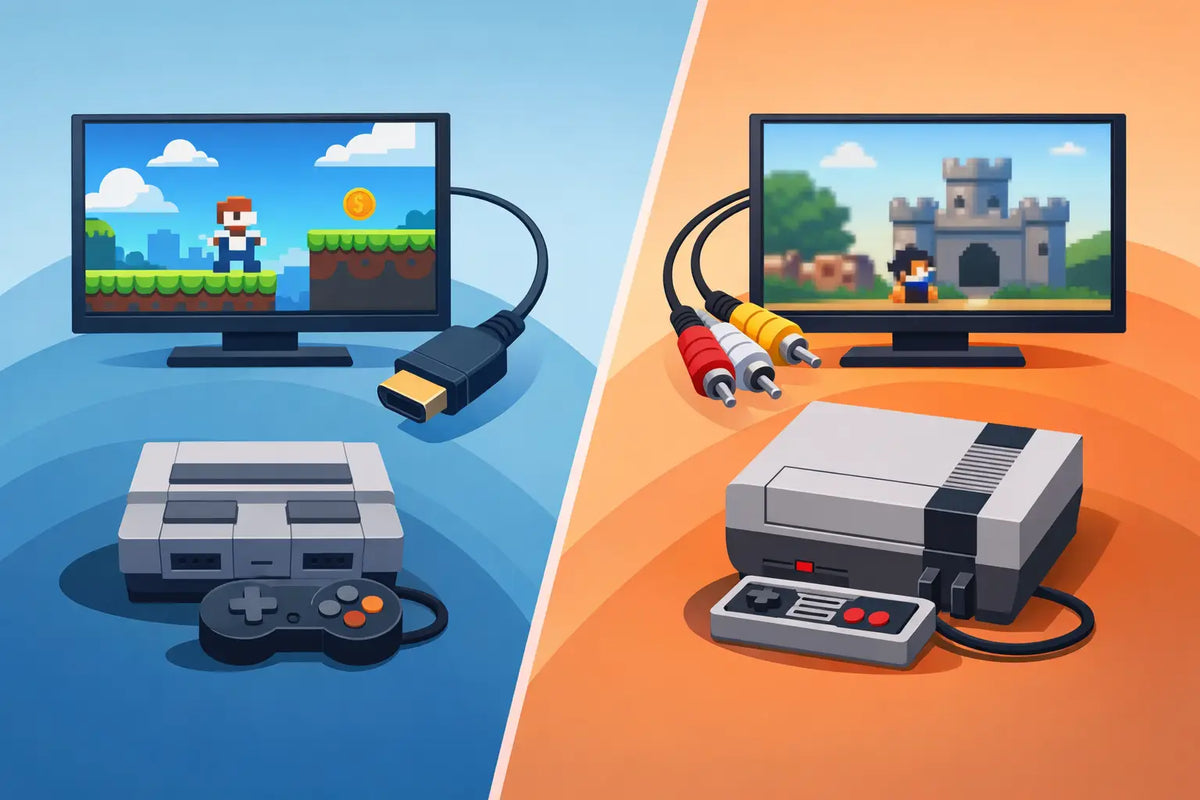 HDMI Retro Console vs AV: Which Fits Your TV?