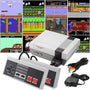 Old Arcade Mini Classic retro game console with two wired controllers and AV cable