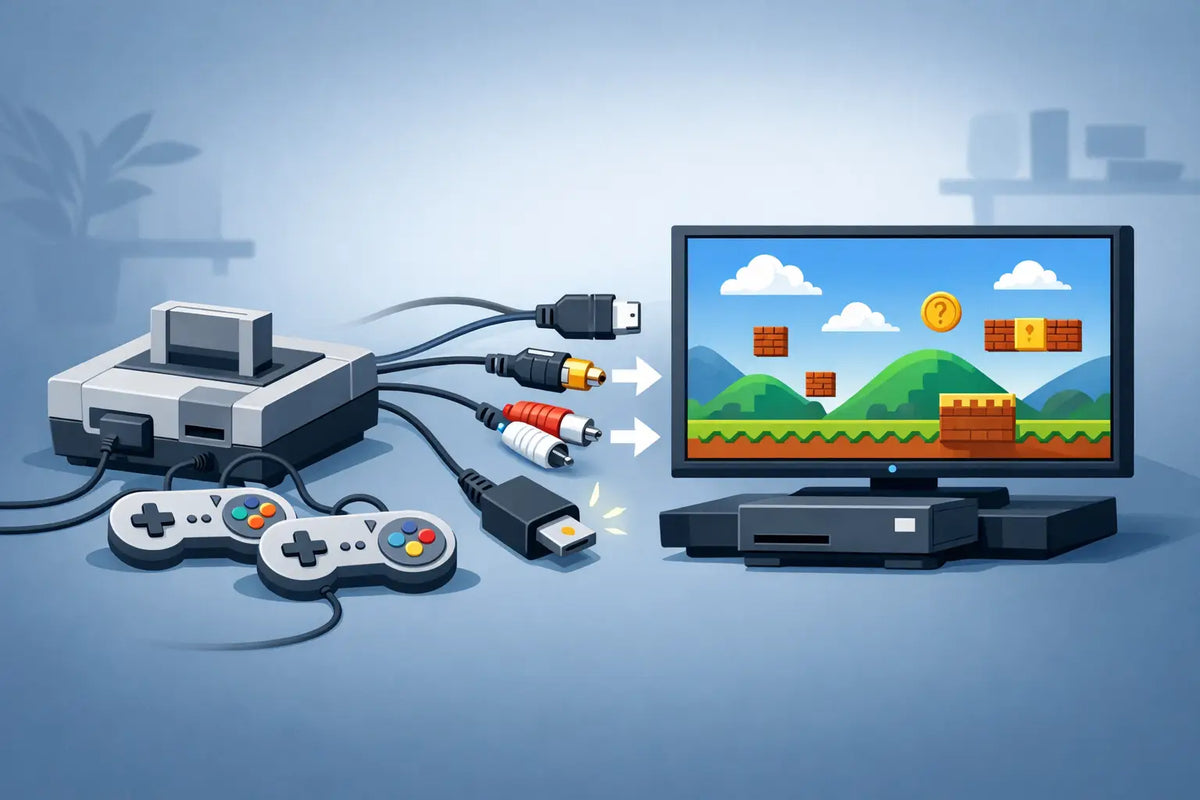 How to Connect Retro Game Console Fast