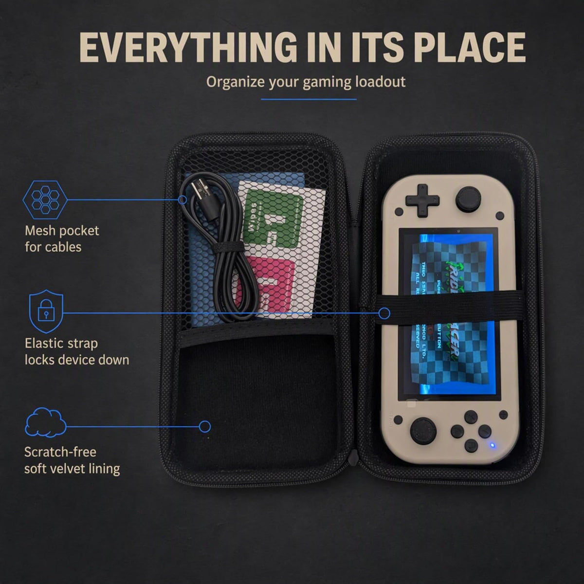 Old Arcade Hard Carrying Case for M17 Retro Handheld Game Console