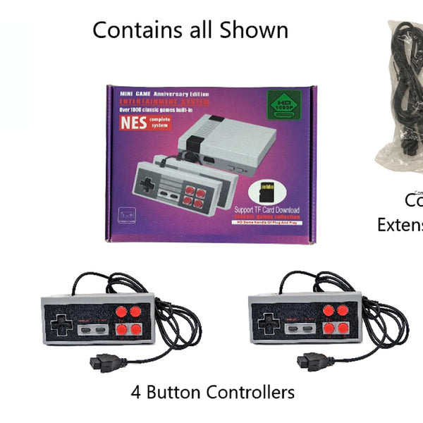 NES Retro Game Console: HDMI Connection, Dual Controllers, Nostalgic Arcade Experience - Old Arcade Ultimate Gaming