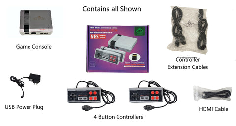 NES Retro Game Console: HDMI Connection, Dual Controllers, Nostalgic Arcade Experience - Old Arcade Ultimate Gaming