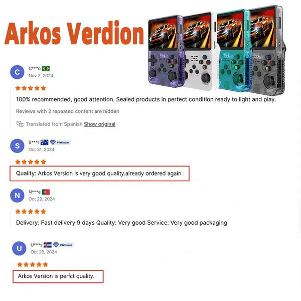 R36s Retro Handheld Video Game Console Arcade Portable Game Console R36s Handheld Game Player