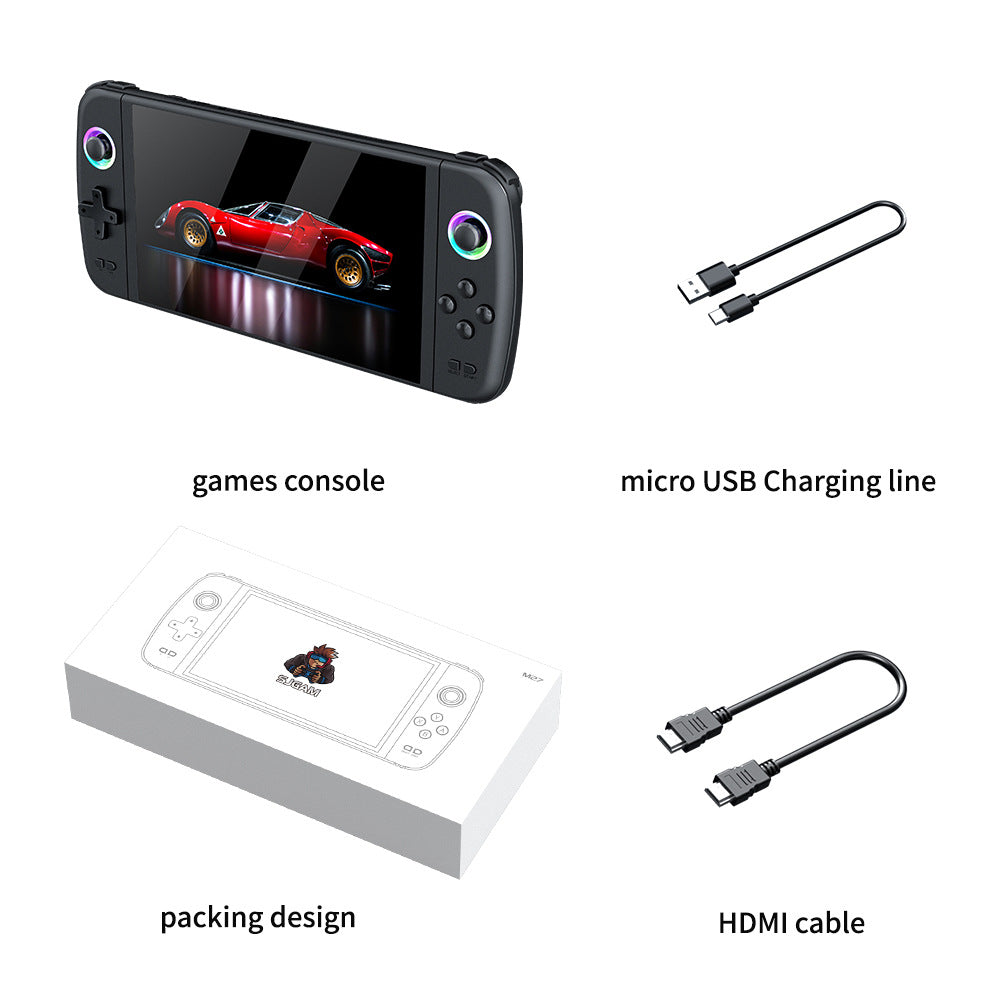 M27 Retro Handheld Game Console | Large HD Screen | 20,000+ Games Preloaded | 64G / 128G / 256G | Grey, Green & Black