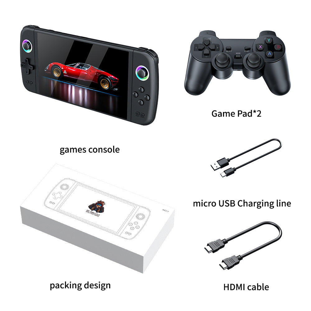 M27 Retro Handheld Game Console | Large HD Screen | 20,000+ Games Preloaded | 64G / 128G / 256G | Grey, Green & Black