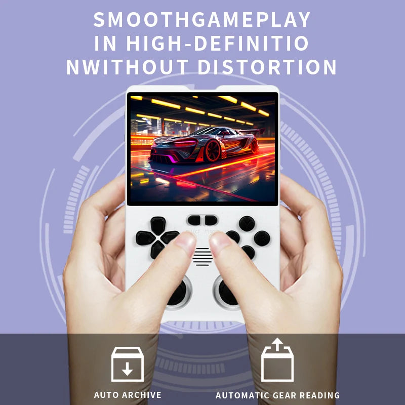 POWKIDDY Magicx XU10 Handheld Game Console 3.5" IPS 4:3 Screen Linux System Retro Portable Video Game Console Children's Gifts