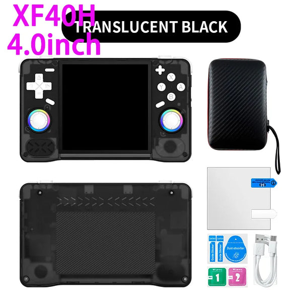XF40H XF35H Pocket Video Player Retro Handheld Game Console 4" 3.5" IPS Screen 4000mAh 30+Emulators 64G/128G 18000+games