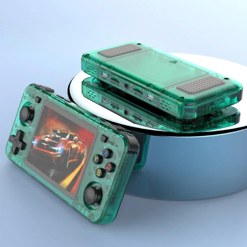 R36H Portable Retro Console – 3.5-Inch IPS Screen, 3000mAh Long-Lasting Battery, 256GB Storage, Linux OS