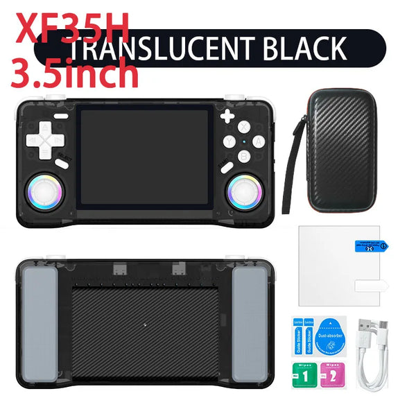 XF40H XF35H Pocket Video Player Retro Handheld Game Console 4" 3.5" IPS Screen 4000mAh 30+Emulators 64G/128G 18000+games