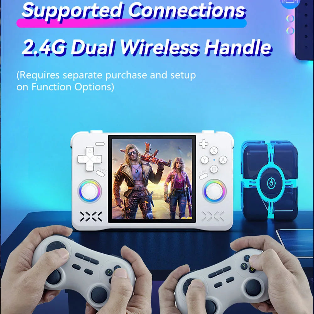 XF40H XF35H Pocket Video Player Retro Handheld Game Console 4" 3.5" IPS Screen 4000mAh 30+Emulators 64G/128G 18000+games
