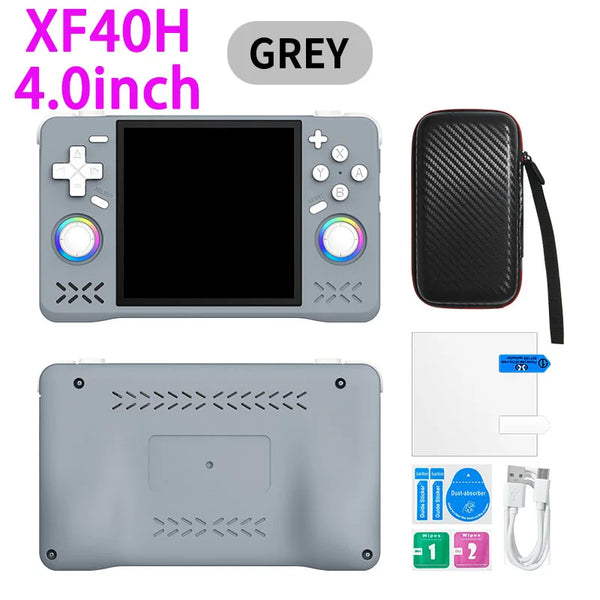 XF40H XF35H Pocket Video Player Retro Handheld Game Console 4" 3.5" IPS Screen 4000mAh 30+Emulators 64G/128G 18000+games