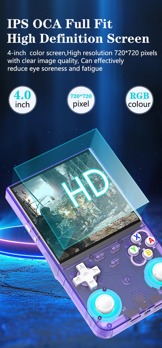 New Arrival R36 Ultra Game Console 64G 128G 4.0inch IPS Screen f