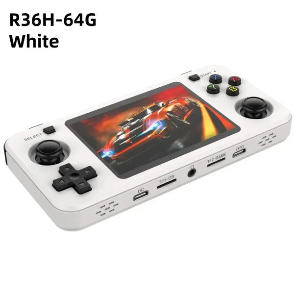 R36H Portable Retro Console – 3.5-Inch IPS Screen, 3000mAh Long-Lasting Battery, 256GB Storage, Linux OS