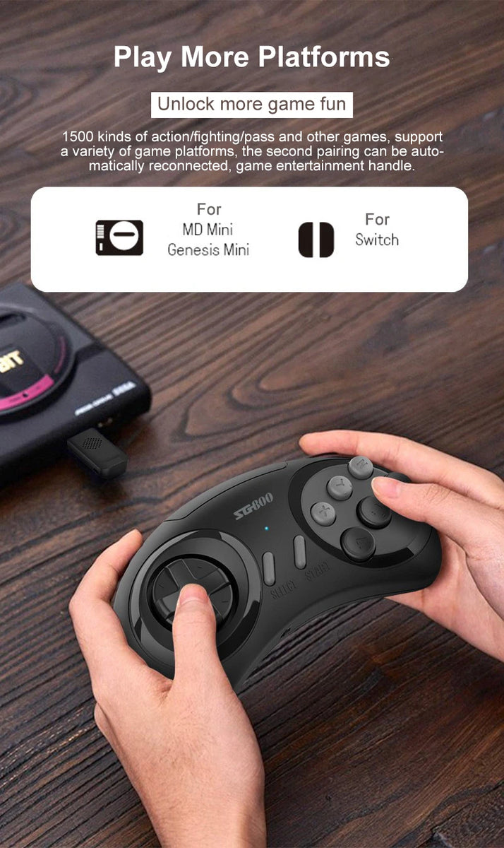 Retro Game Console HD TV Video Game Stick 16 Bit For Sega Genesis Built-in 5000 Classic Games with Controllers Gamepad SG800