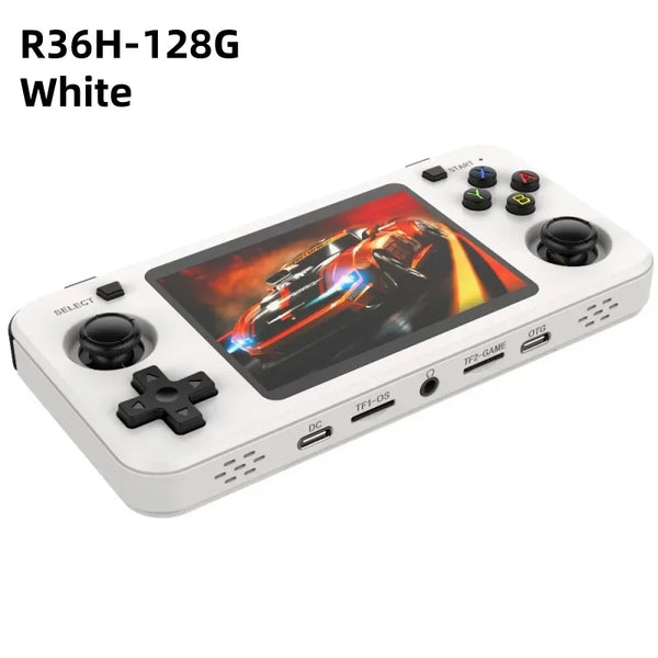 R36H Portable Retro Console – 3.5-Inch IPS Screen, 3000mAh Long-Lasting Battery, 256GB Storage, Linux OS