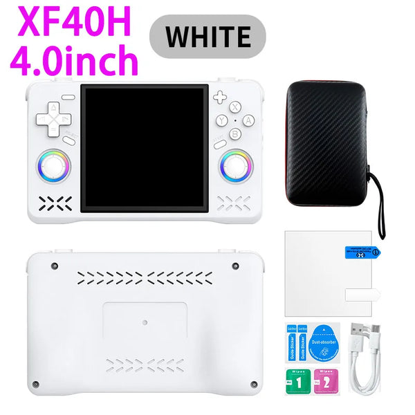XF40H XF35H Pocket Video Player Retro Handheld Game Console 4" 3.5" IPS Screen 4000mAh 30+Emulators 64G/128G 18000+games