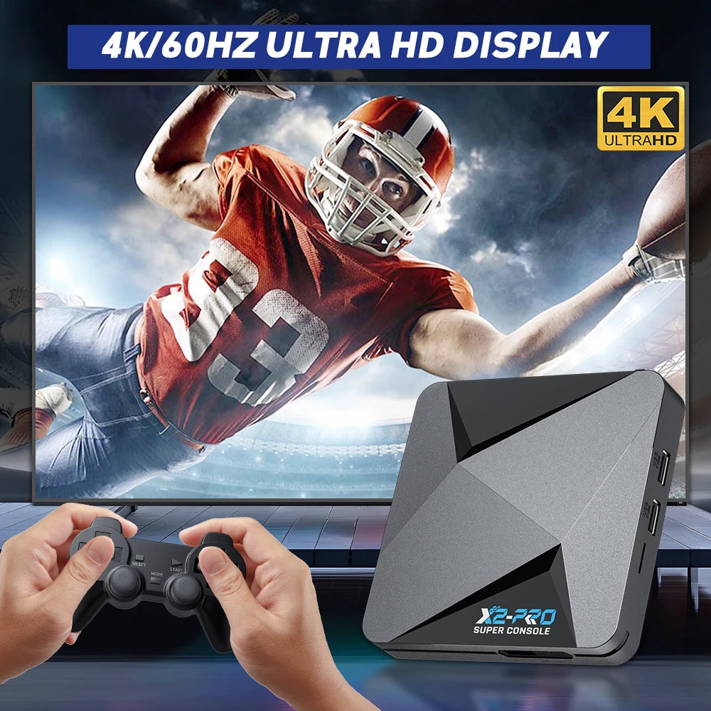 Super Console X2 Pro with 90000 Video Games for PS1/DC/MAME/SS with Gamepad