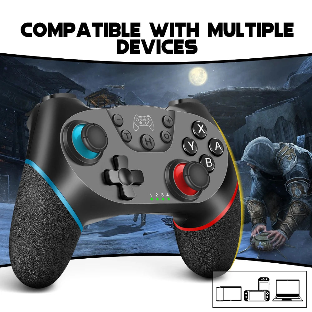 Ace Gamer Wireless Controller for Switch/Switch 2 Gamepad Controle Compatible with PC with 6-Axis/Turbo/Ergonomic Function
