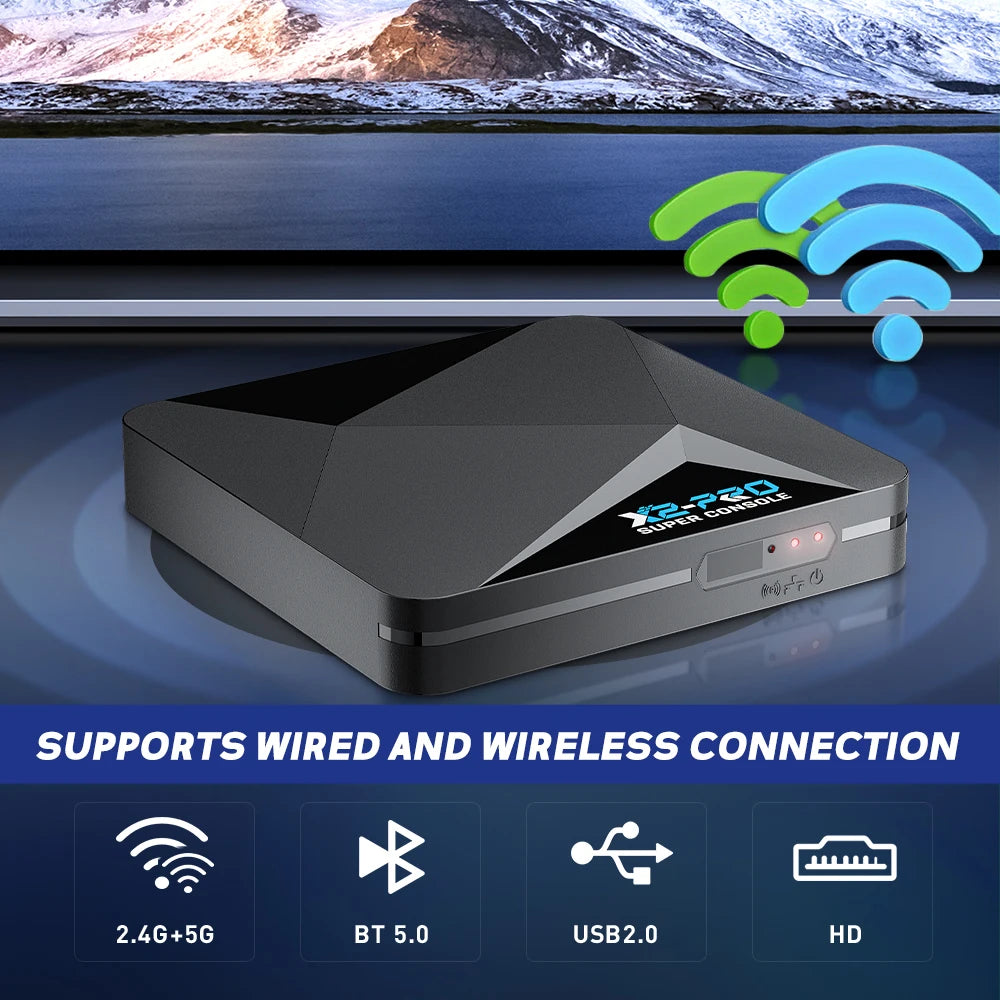 Super Console X2 Pro with 90000 Video Games for PS1/DC/MAME/SS with Gamepad