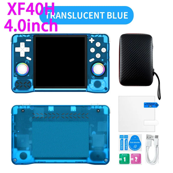 XF40H XF35H Pocket Video Player Retro Handheld Game Console 4" 3.5" IPS Screen 4000mAh 30+Emulators 64G/128G 18000+games