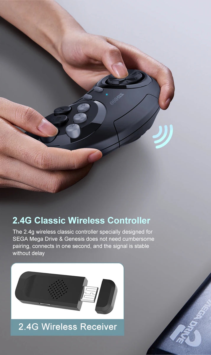 Retro Game Console HD TV Video Game Stick 16 Bit For Sega Genesis Built-in 5000 Classic Games with Controllers Gamepad SG800