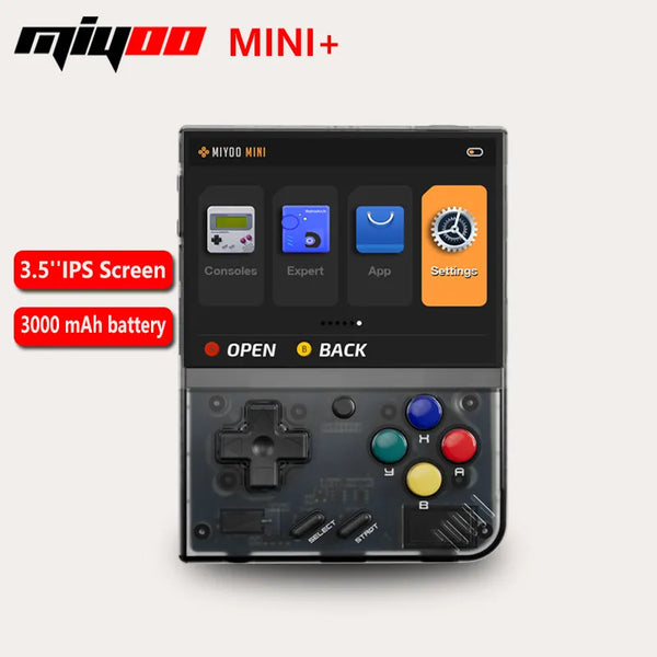 MIYOO Mini Plus Portable Retro Handheld Game Console 3.5-inch IPS HD Screen Children's Gift Linux System Classic Gaming Emulator - Old Arcade