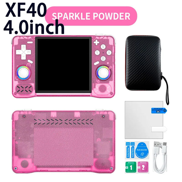 XF40H XF35H Pocket Video Player Retro Handheld Game Console 4" 3.5" IPS Screen 4000mAh 30+Emulators 64G/128G 18000+games