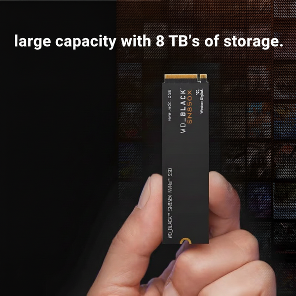 8TB SN850X NVMe Internal Gaming SSD Solid State Drive - Gen4 PCIe, M.2 2280, Up To 7,200 MB/s - WDS800T2X0E