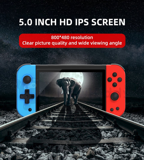 Retro Handheld  5.0-inch IPS 800*480 Screen Retro Handheld Game Console Supports HD Output Multiplayer, Children, gamers and gifts